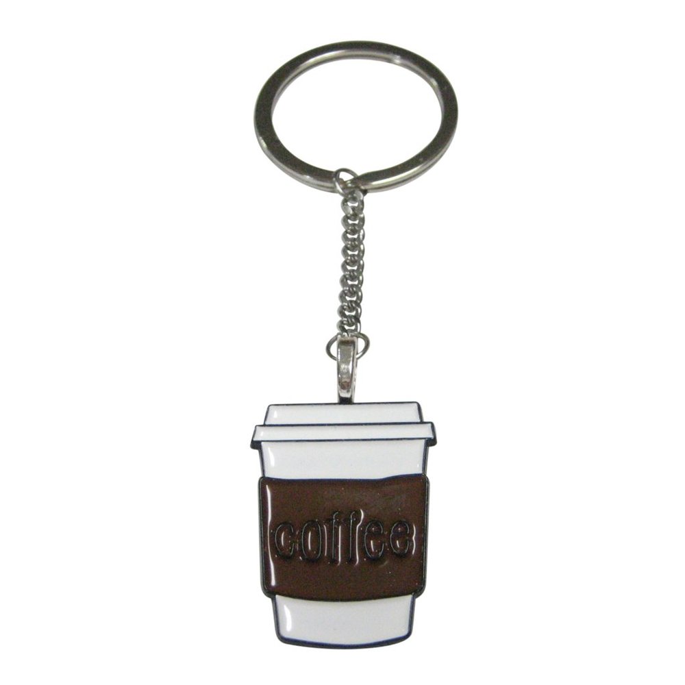 Coffee Cup Pendant Keychain